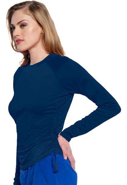 Med Couture Long Sleeve Ruched Underscrub Women's