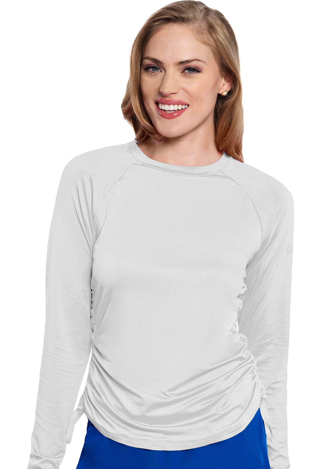 Med Couture Long Sleeve Ruched Underscrub Women's