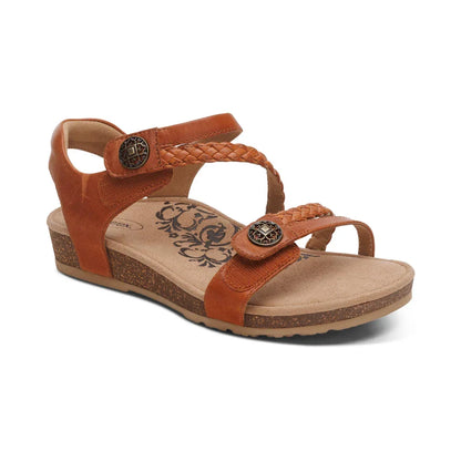 Aetrex Jillian Braided Quarter Strap Sandal Women's