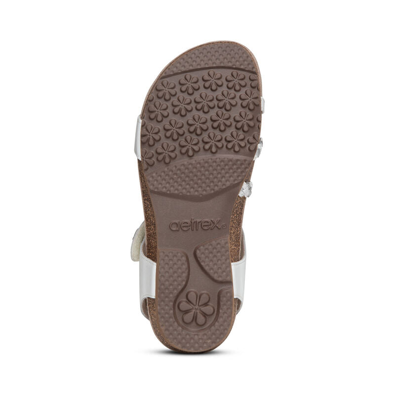 Aetrex Jillian Braided Quarter Strap Sandal Women's