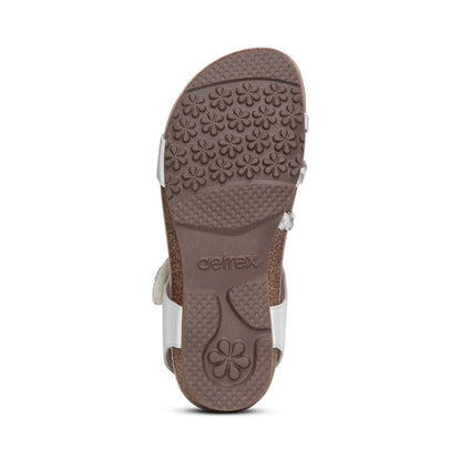 Aetrex Jillian Braided Quarter Strap Sandal Women's