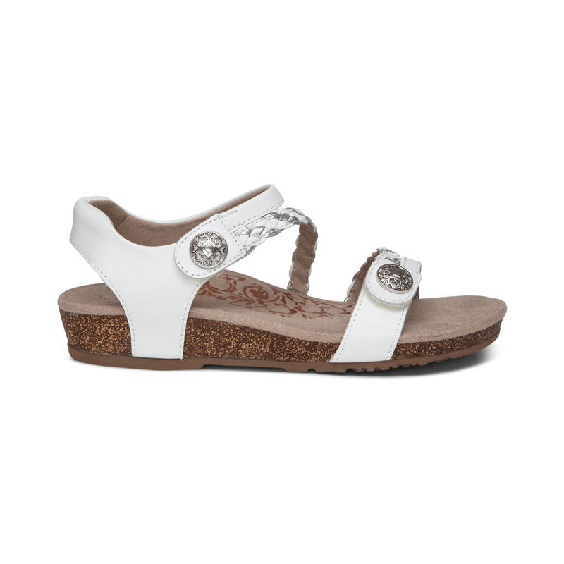 Aetrex Jillian Braided Quarter Strap Sandal Women's