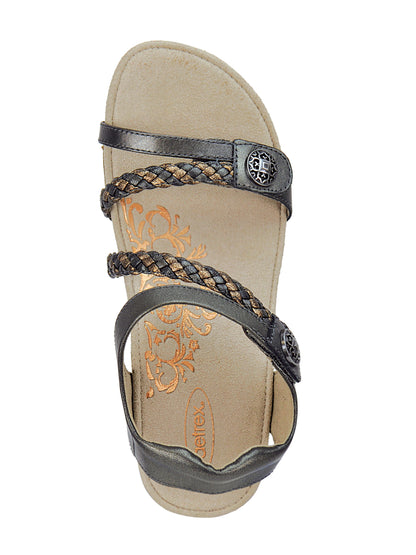 Aetrex Jillian Braided Quarter Strap Sandal Women's