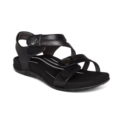 Aetrex Jess Adjustable Quarter Strap Sanadal Women's