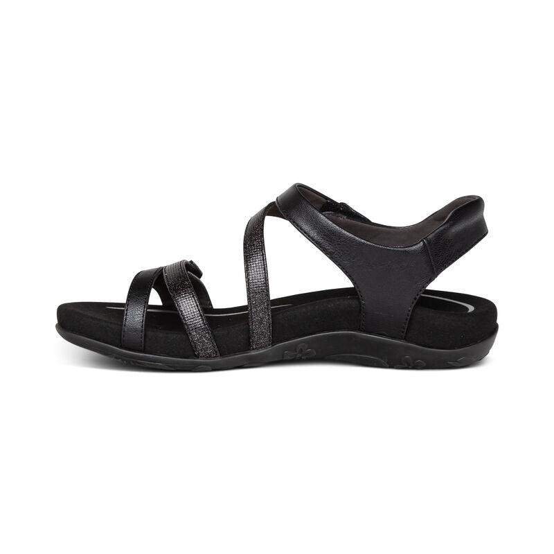 Aetrex Jess Adjustable Quarter Strap Sanadal Women's