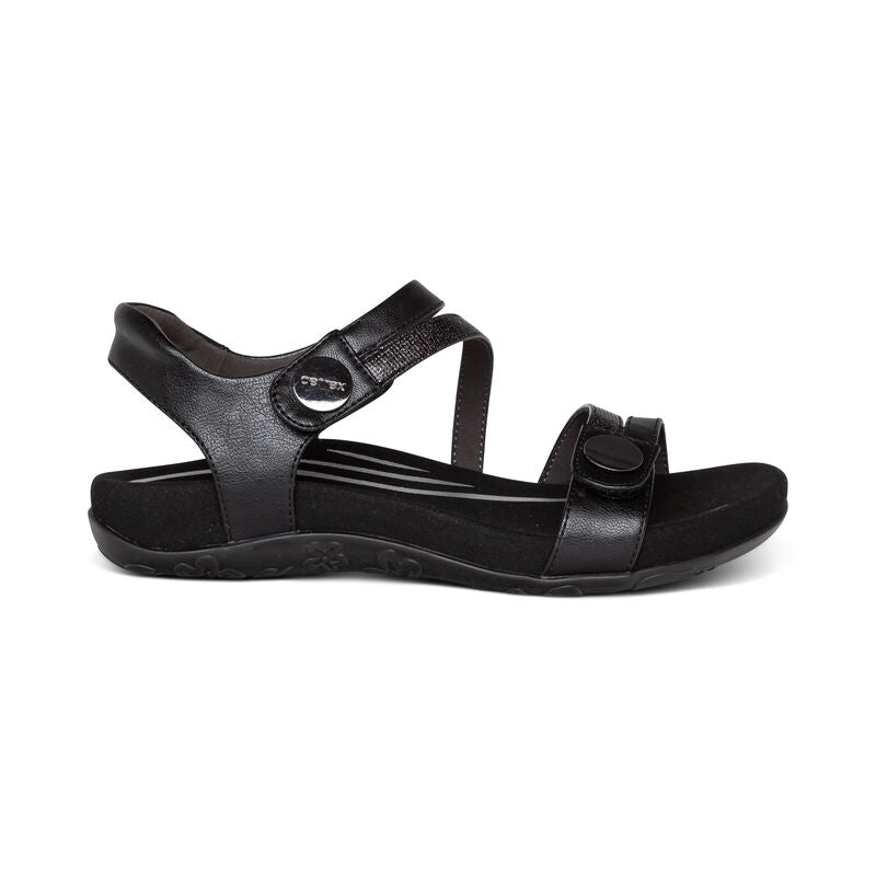 Aetrex Jess Adjustable Quarter Strap Sanadal Women's