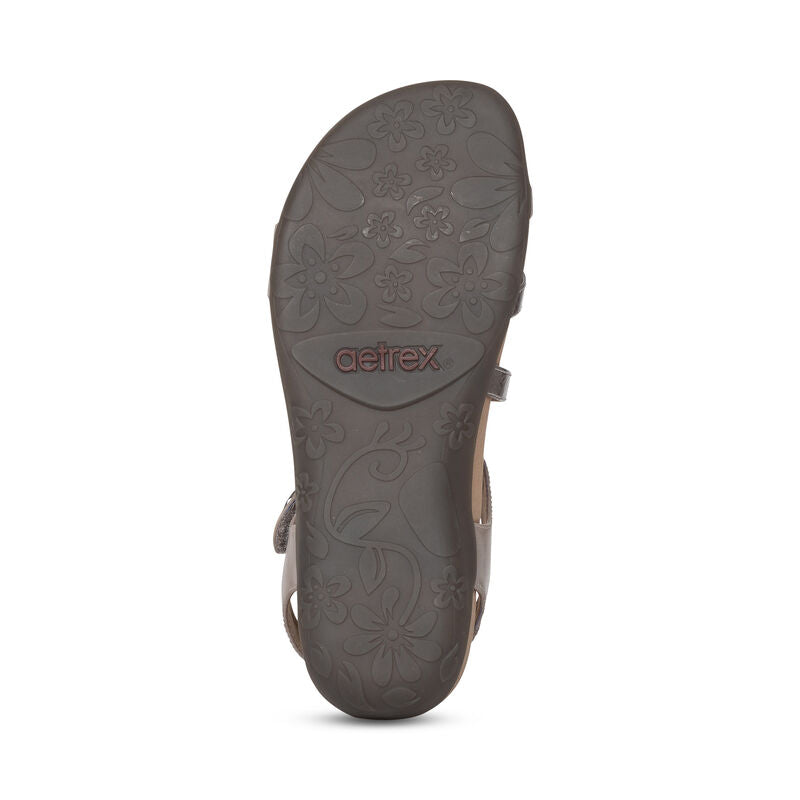 Aetrex Jess Adjustable Quarter Strap Sanadal Women's
