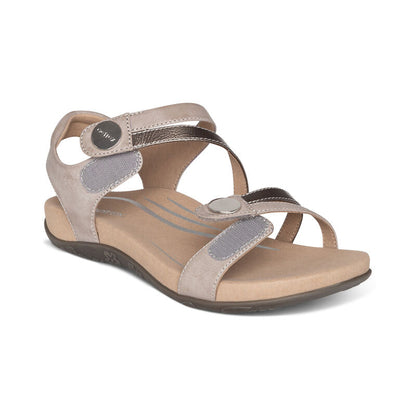 Aetrex Jess Adjustable Quarter Strap Sanadal Women's