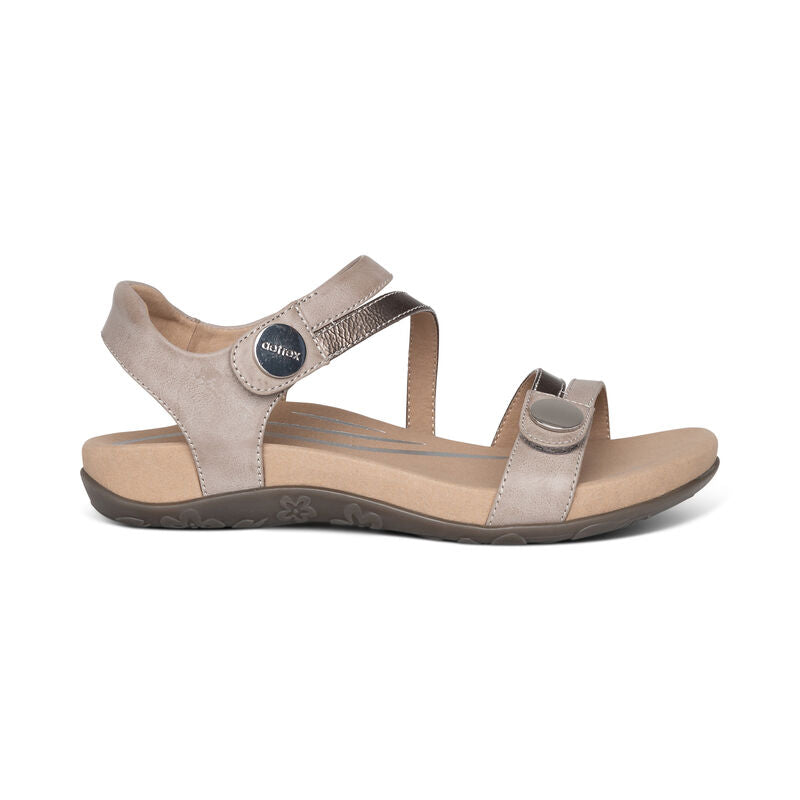 Aetrex Jess Adjustable Quarter Strap Sanadal Women's