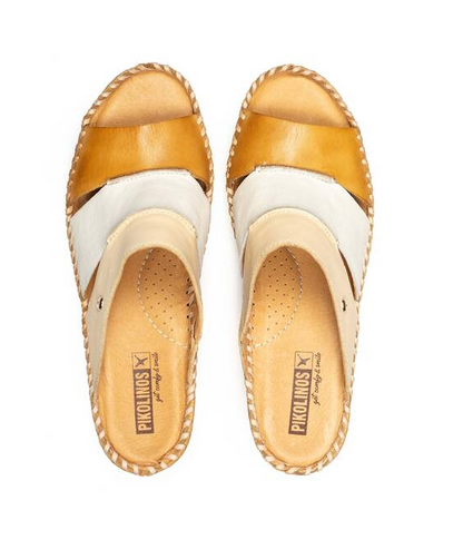 Pikolinos Aguadulce Multicolor Leather Wedge Sandals Women's