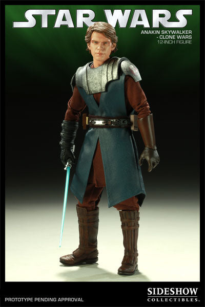 Anakin Skywalker - Star Wars Clone Wars 1:6 Scale Doll Figure Sideshow Toys
