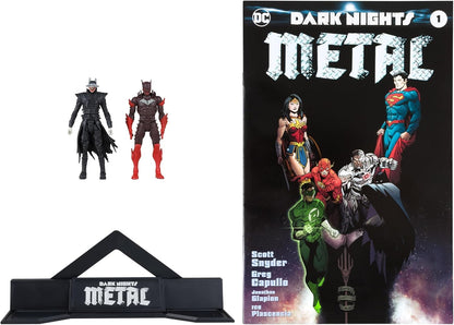 DC Direct 3 Inch Action Figure Page Punchers 2-Pack - Batman Who Laughs & Red Death