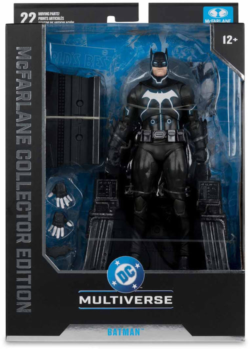 DC Multiverse Collector 6 Inch Action Figure Darkseid War - Batman with Mobius Chair (Non Mint Packaging)