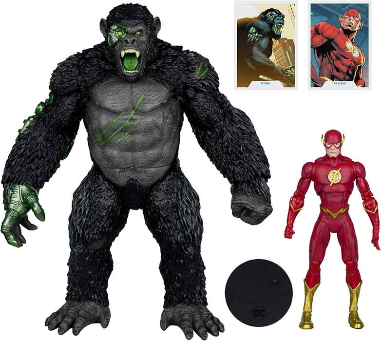 DC Multiverse Comics 7 Inch Scale Action Figure 2-Pack - Titano vs The Flash
