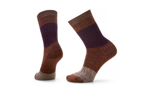 Smartwool Everyday Color Block Cable Zero Cushion Crew Socks
