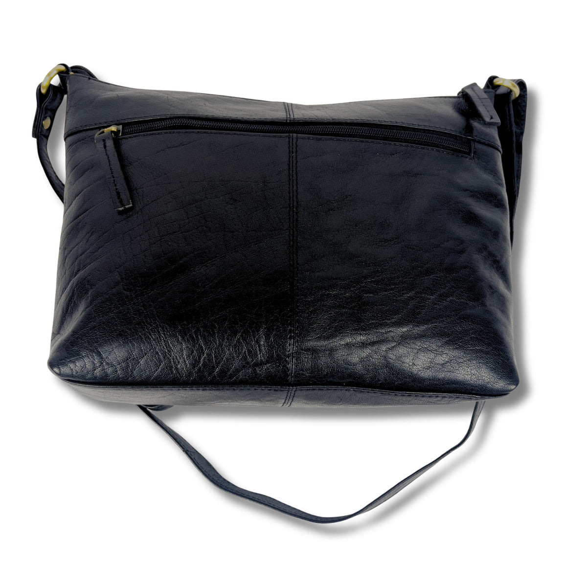 Ladies Real Leather Multi-Compartment Crossbody/Shoulder Bag