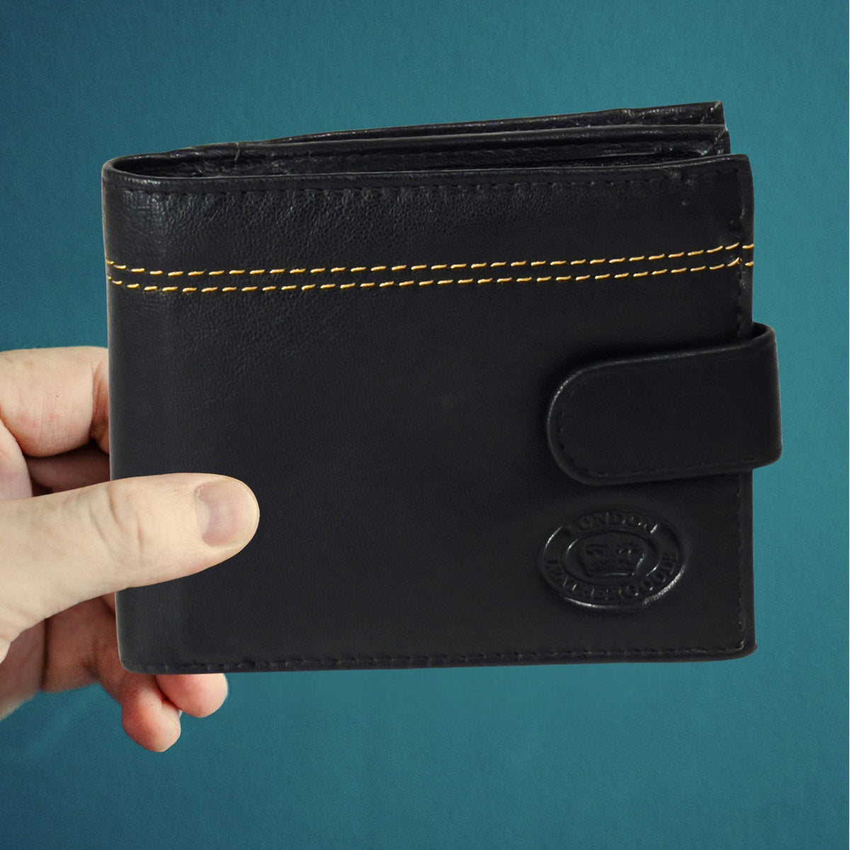 Men's RFID Real Nappa Leather Bifold Wallet