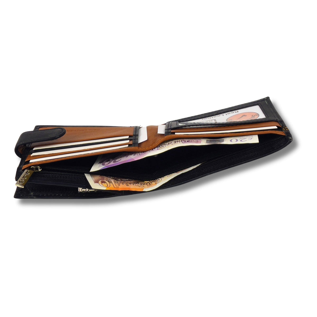 Men's RFID Real Nappa Leather Bifold Wallet