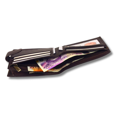 Men's RFID Real Nappa Leather Bifold Wallet