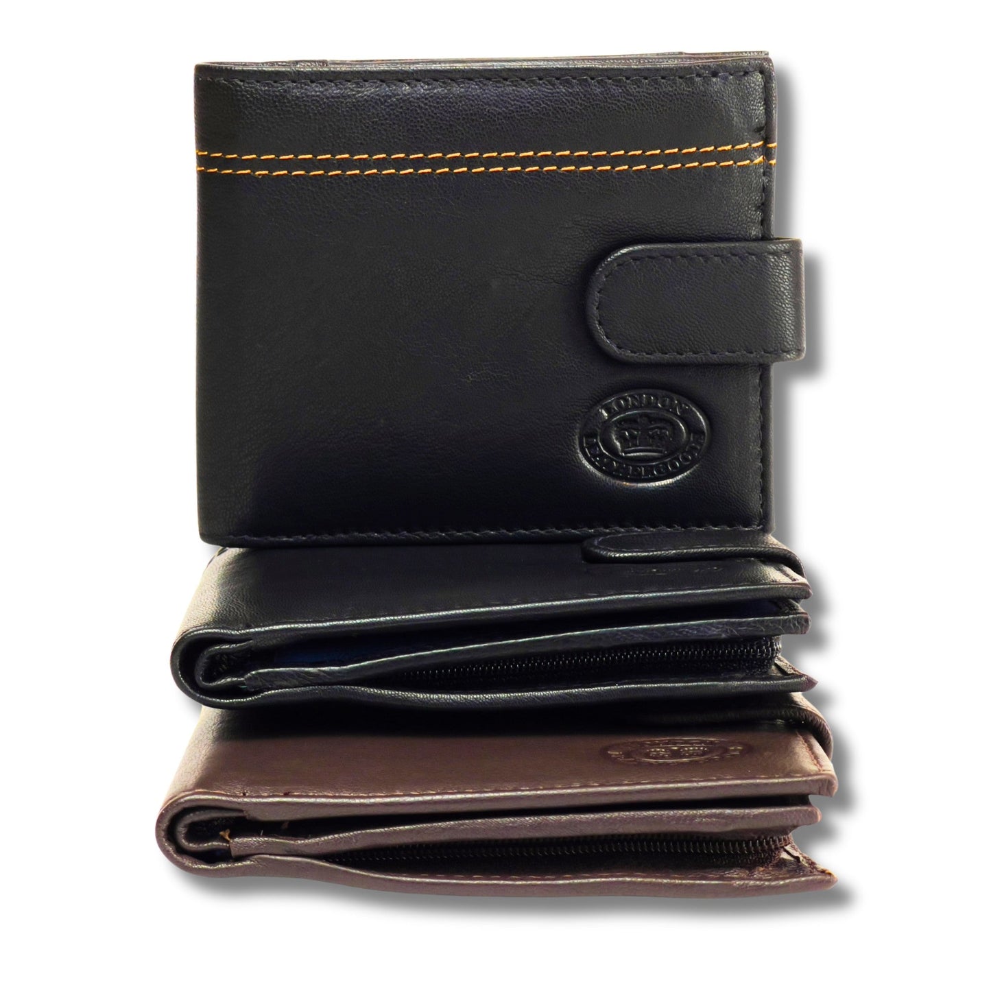 Men's RFID Real Nappa Leather Bifold Wallet