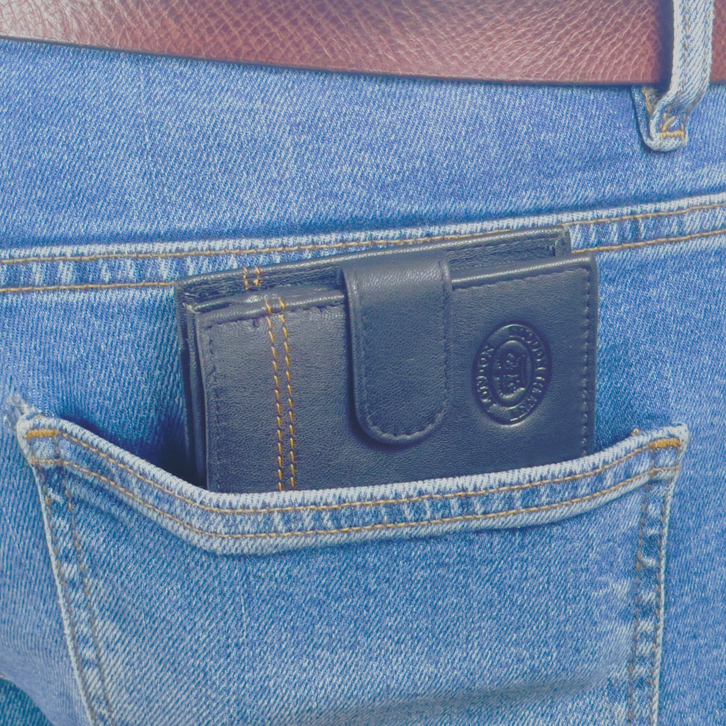 Men's RFID Real Nappa Leather Bifold Wallet