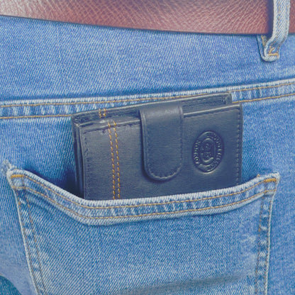 Men's RFID Real Nappa Leather Bifold Wallet
