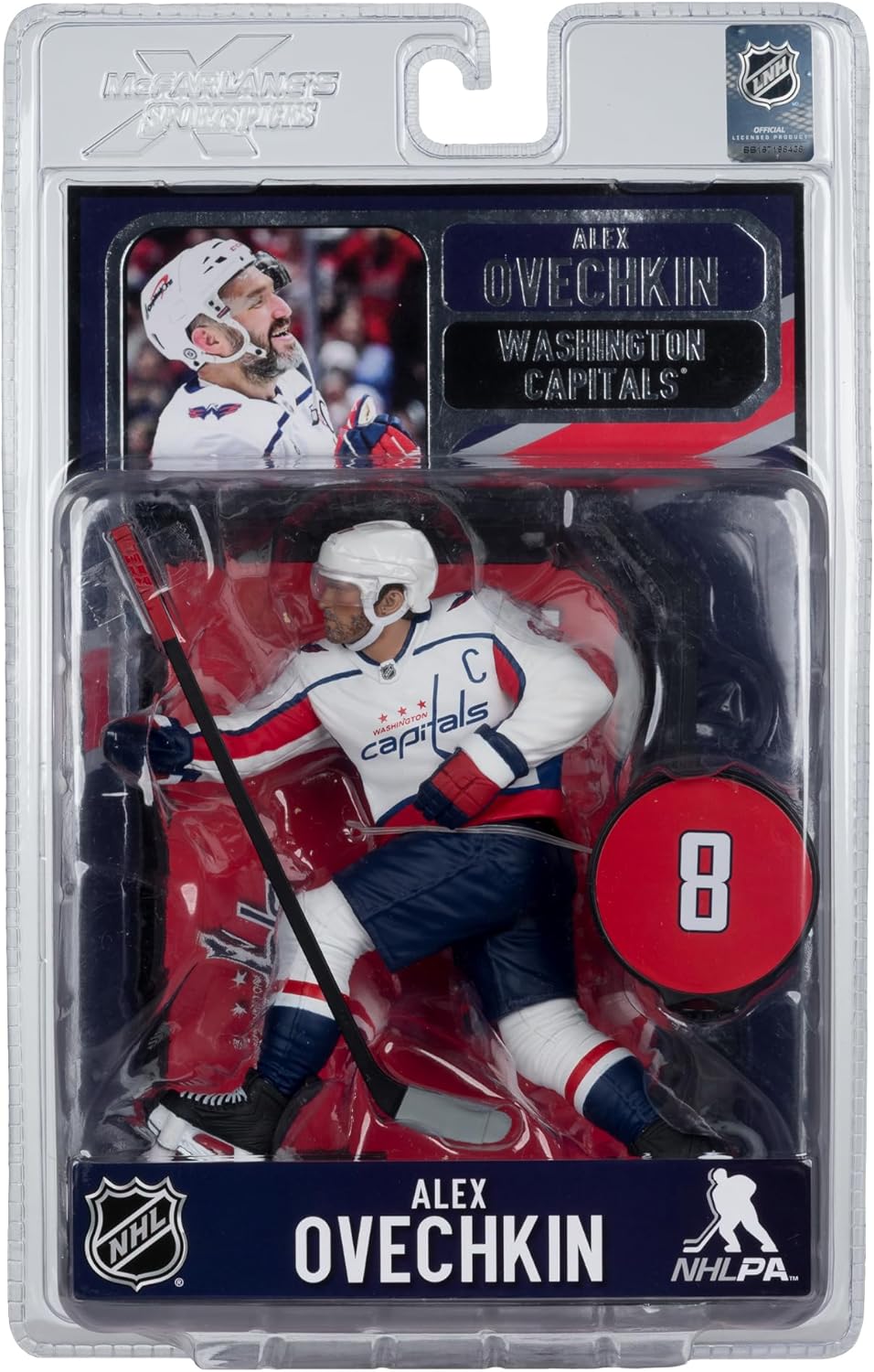 NHL Hockey SportsPicks 7 Inch Static Figure - Alex Ovechkin