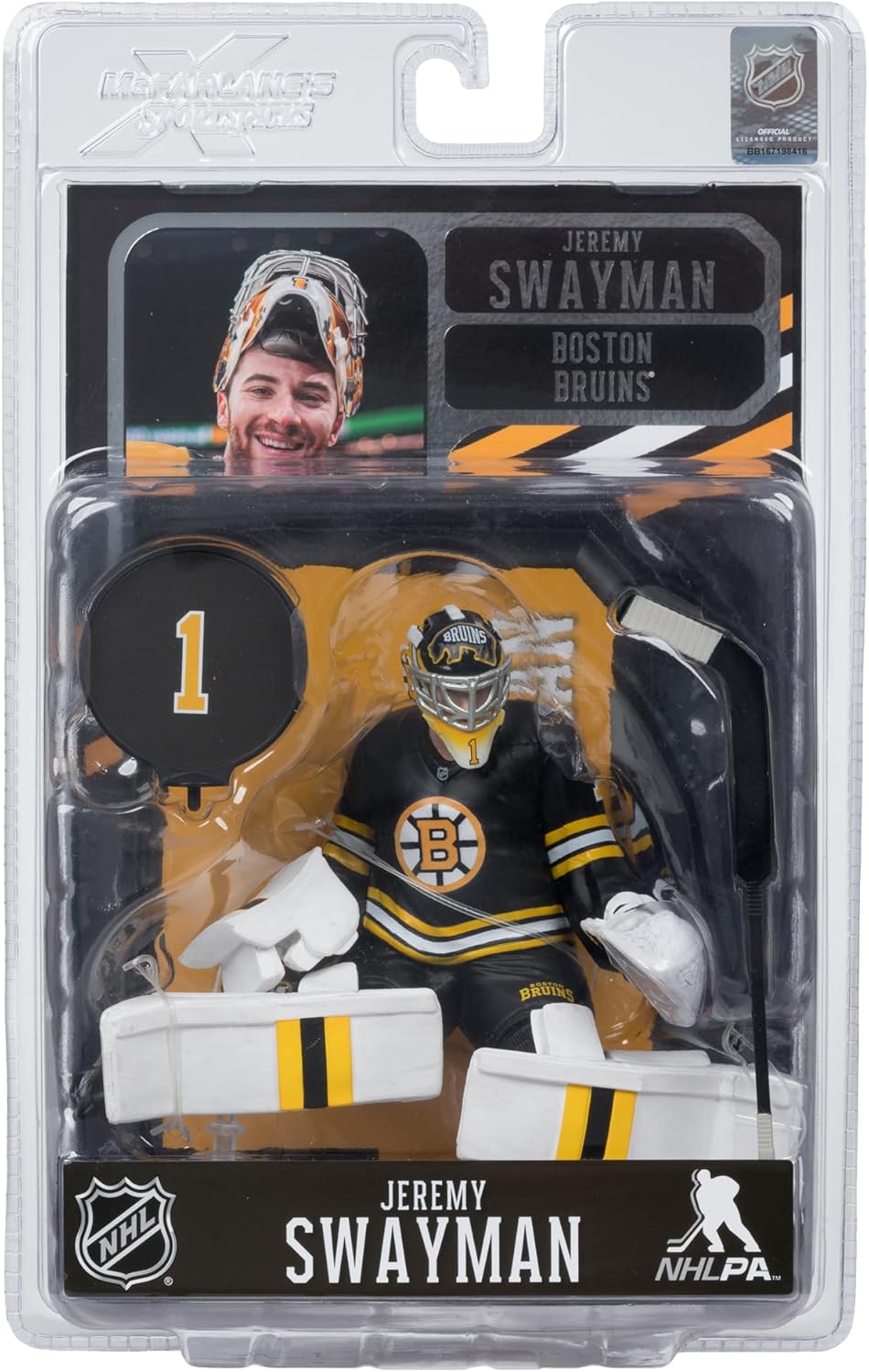NHL Hockey SportsPicks 7 Inch Static Figure - Jeremy Swayman