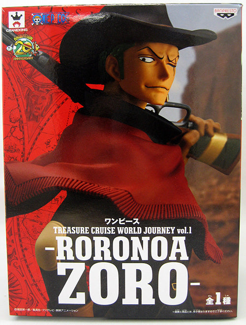 One Piece Treasure Cruise World 8 Inch Static Figure Cowboy Theme Series - Zoro (Shelf Wear Packaging)