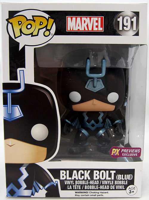 Pop Marvel 3.75 Inch Action Figure Inhumans - Black Bolt Blue #191 Exclusive