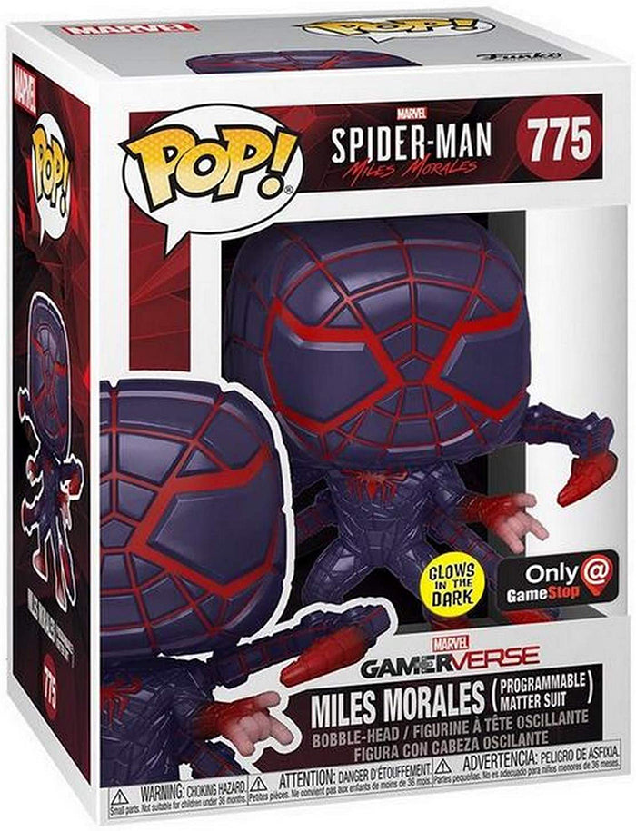 Pop Marvel Spider-Man 3.75 Inch Action Figure Gamerverse Exclusive - Miles Morales Programmable Matter Suit #775