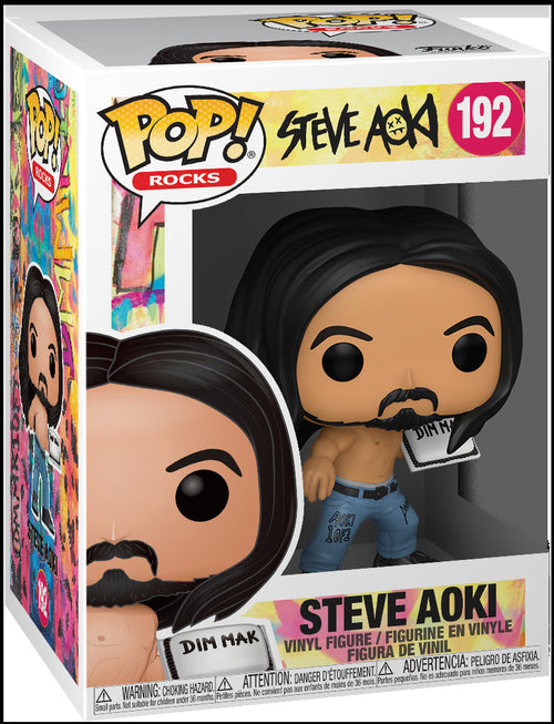 Pop Rocks Steve Aoki 3.75 Inch Action Figure - Steve Aoki #192 (Sub-Standard Packaging)