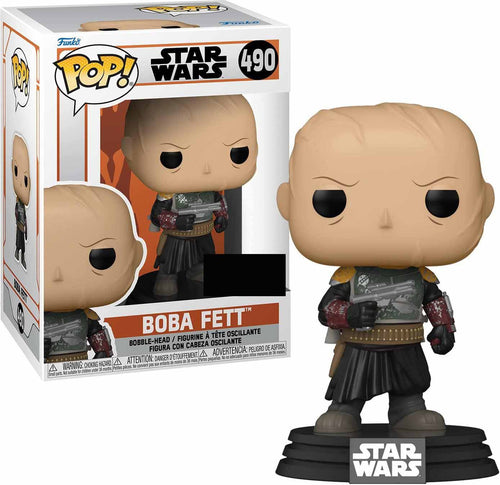 Pop Star Wars The Mandalorian 3.75 Inch Action Figure Exclusive - Boba Fett Without Helmet #490