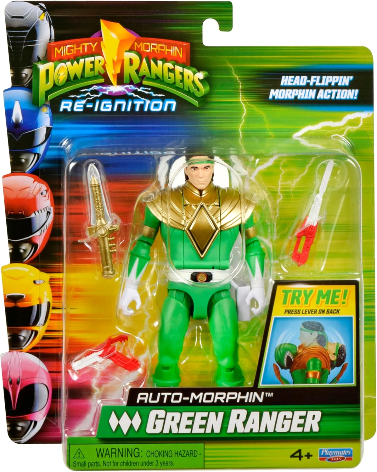 Power Rangers Re-Ignition 6 Inch Action Figure Auto Morphin - Green Ranger