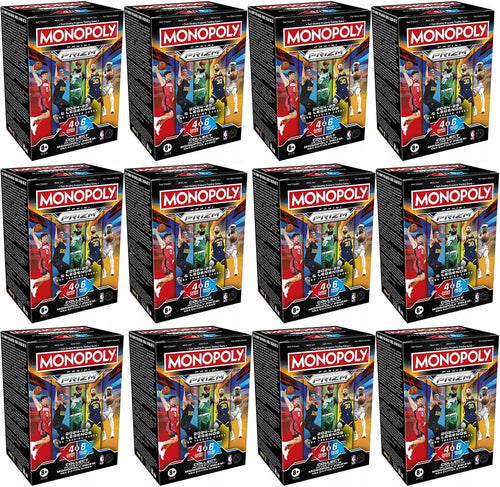 Monopoly Prizm 2024-25 NBA Panini Trading Cards - 12x Sealed Blaster Booster Boxes