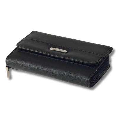 Women's RFID Soft Leather trifold Wallet/Purse with zip coin pocket