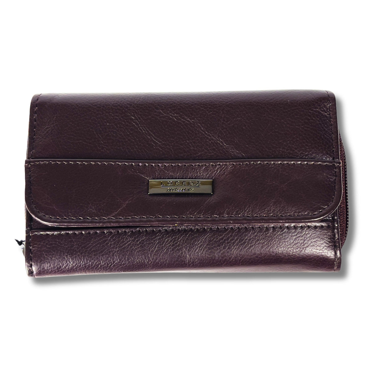 Women's RFID Soft Leather trifold Wallet/Purse with zip coin pocket