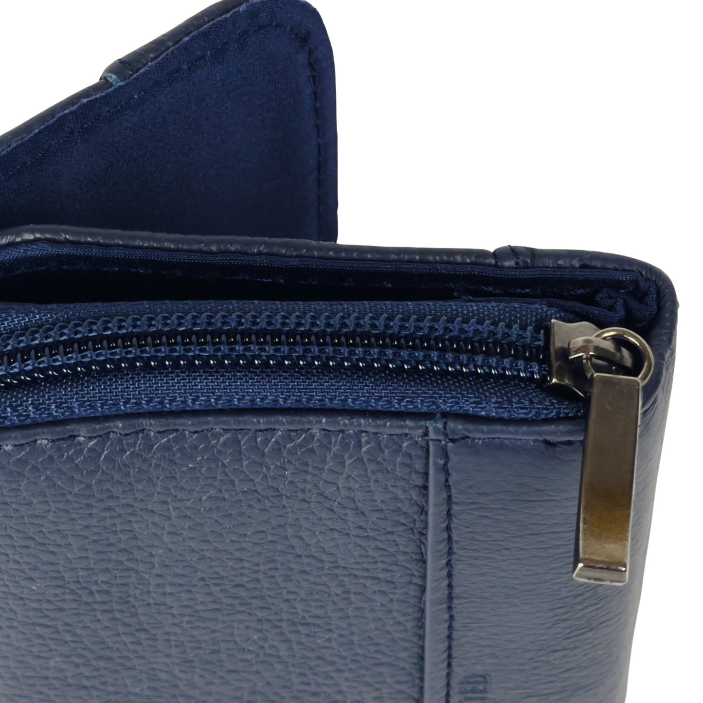 Women's RFID Soft Leather trifold Wallet/Purse with zip coin pocket