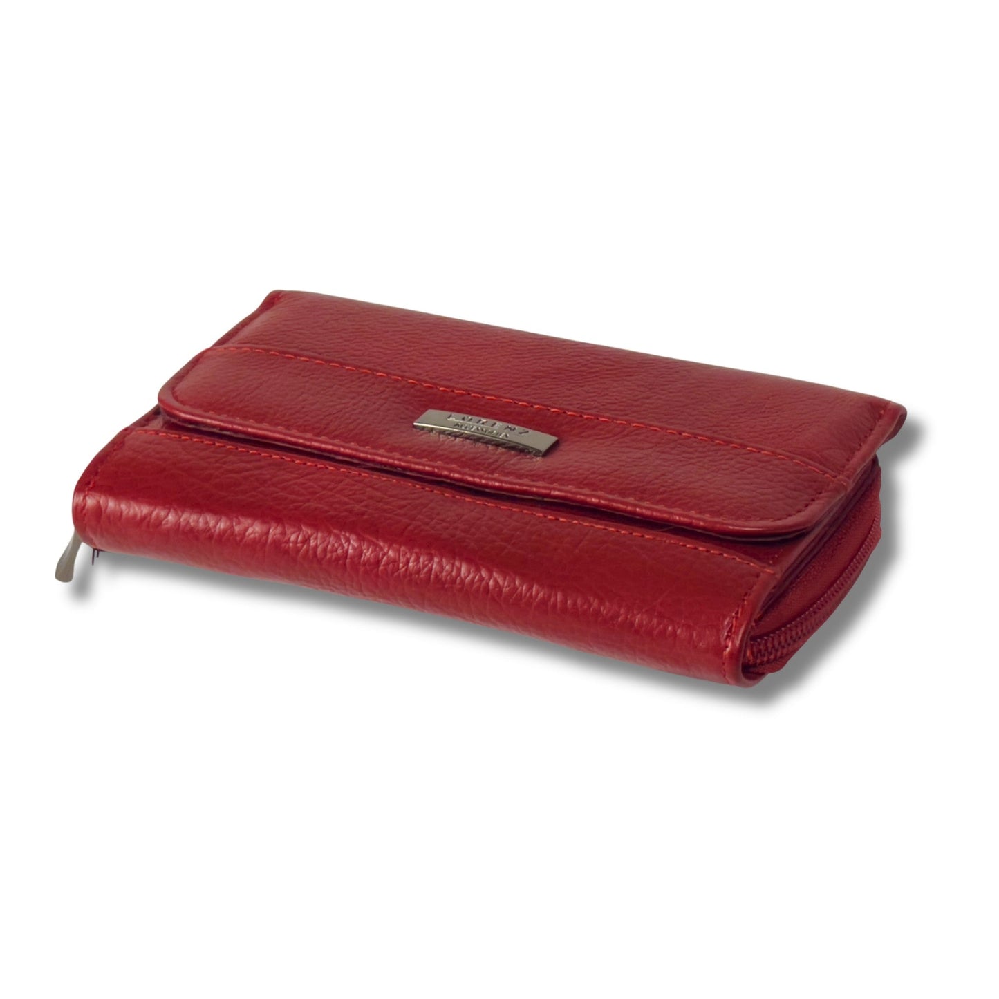 Women's RFID Soft Leather trifold Wallet/Purse with zip coin pocket