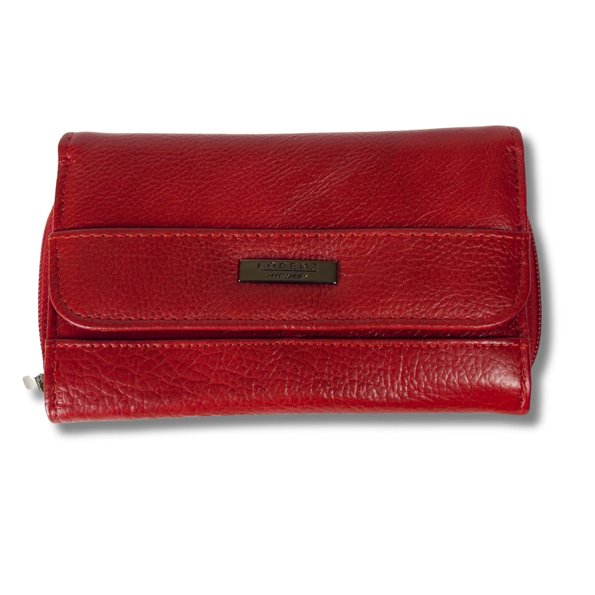 Women's RFID Soft Leather trifold Wallet/Purse with zip coin pocket