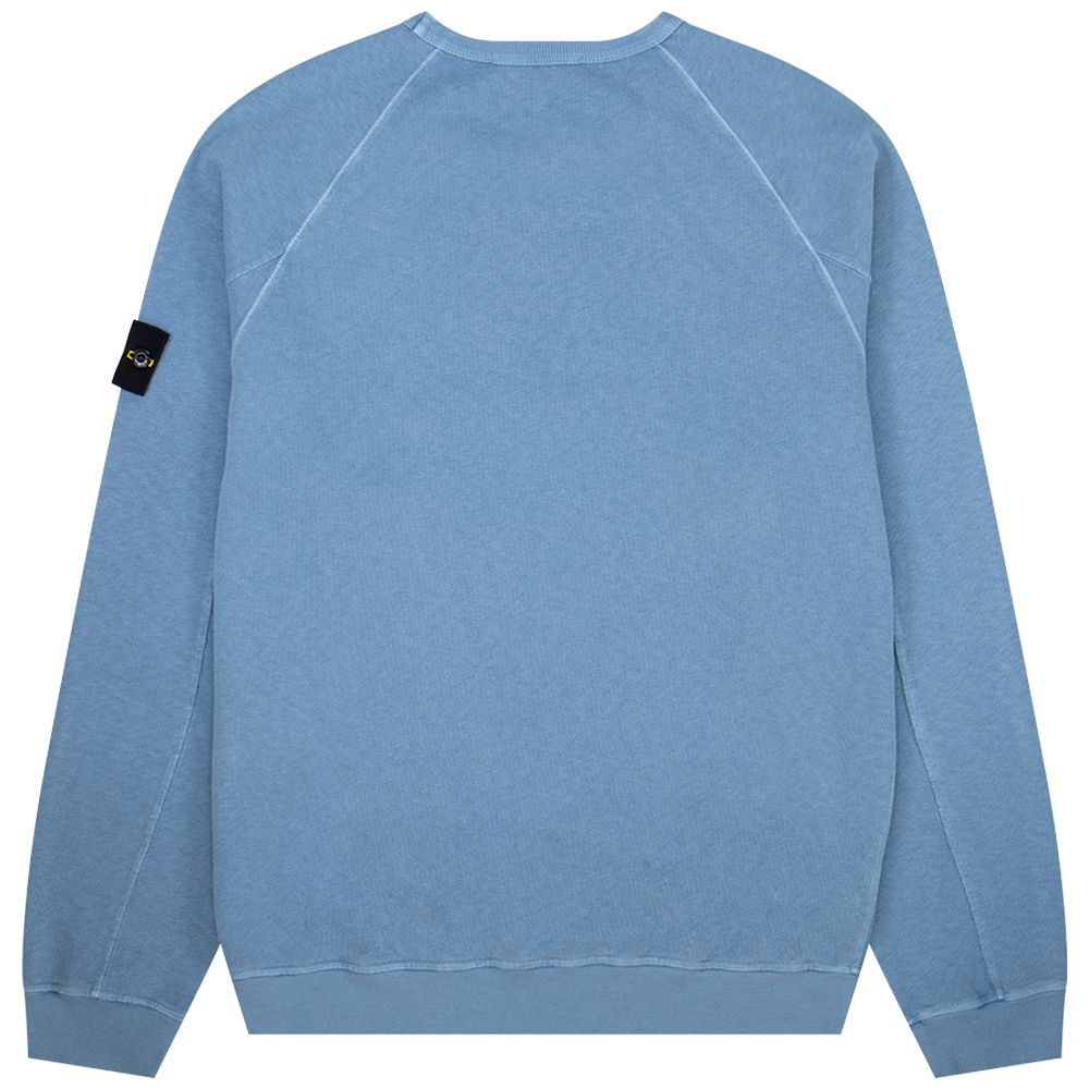 Stone Island 66360 Garment Dyed Sweatshirt In Blue