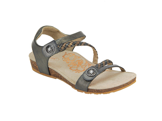 Aetrex Jillian Braided Quarter Strap Sandal Women's