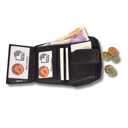 Soft real Nappa Leather RFID Ladies Purse