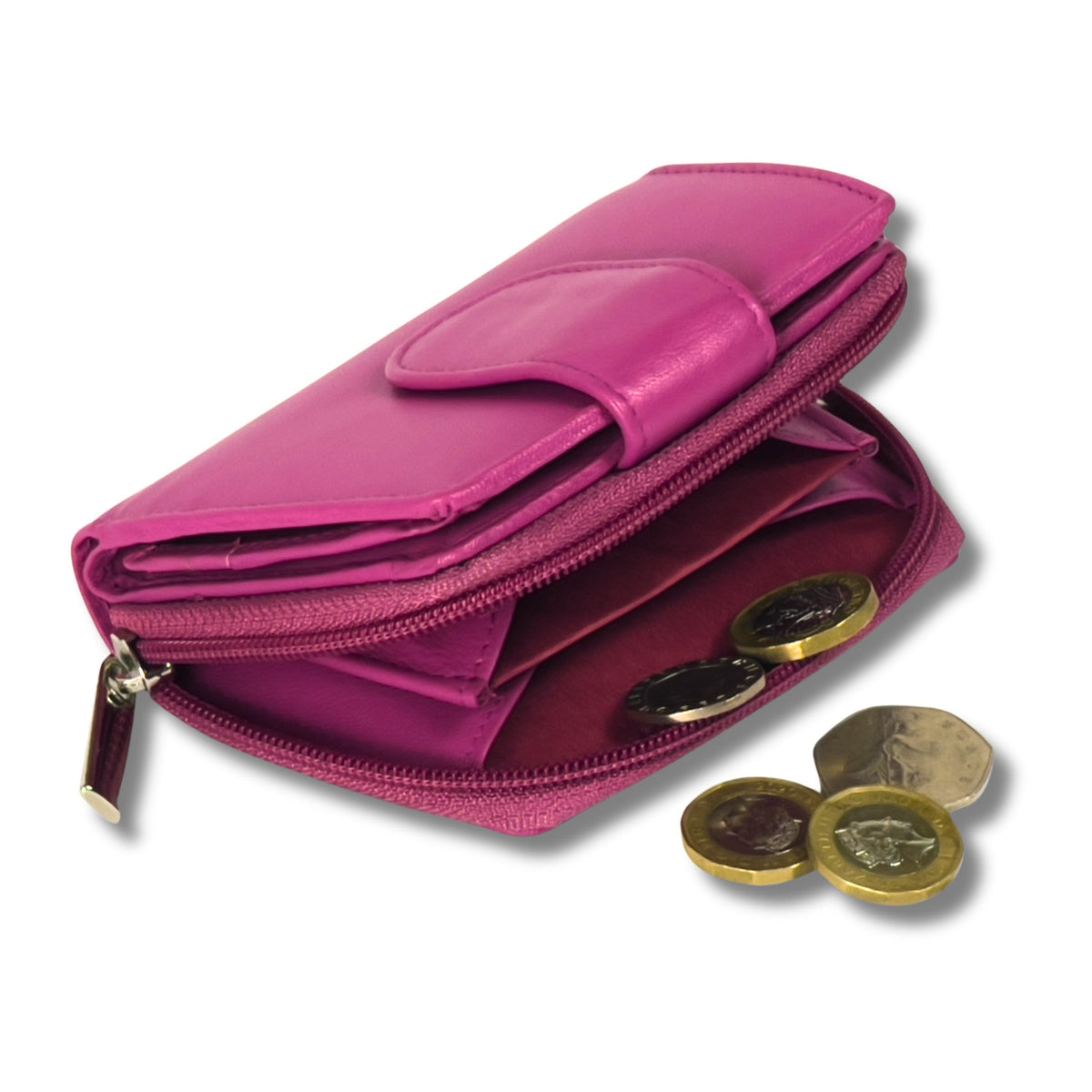 Soft real Nappa Leather RFID Ladies Purse