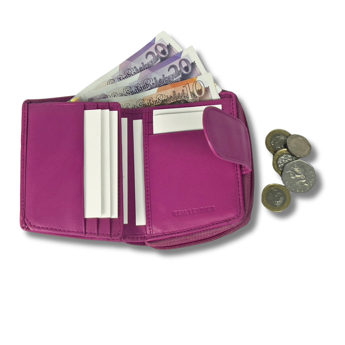 Soft real Nappa Leather RFID Ladies Purse