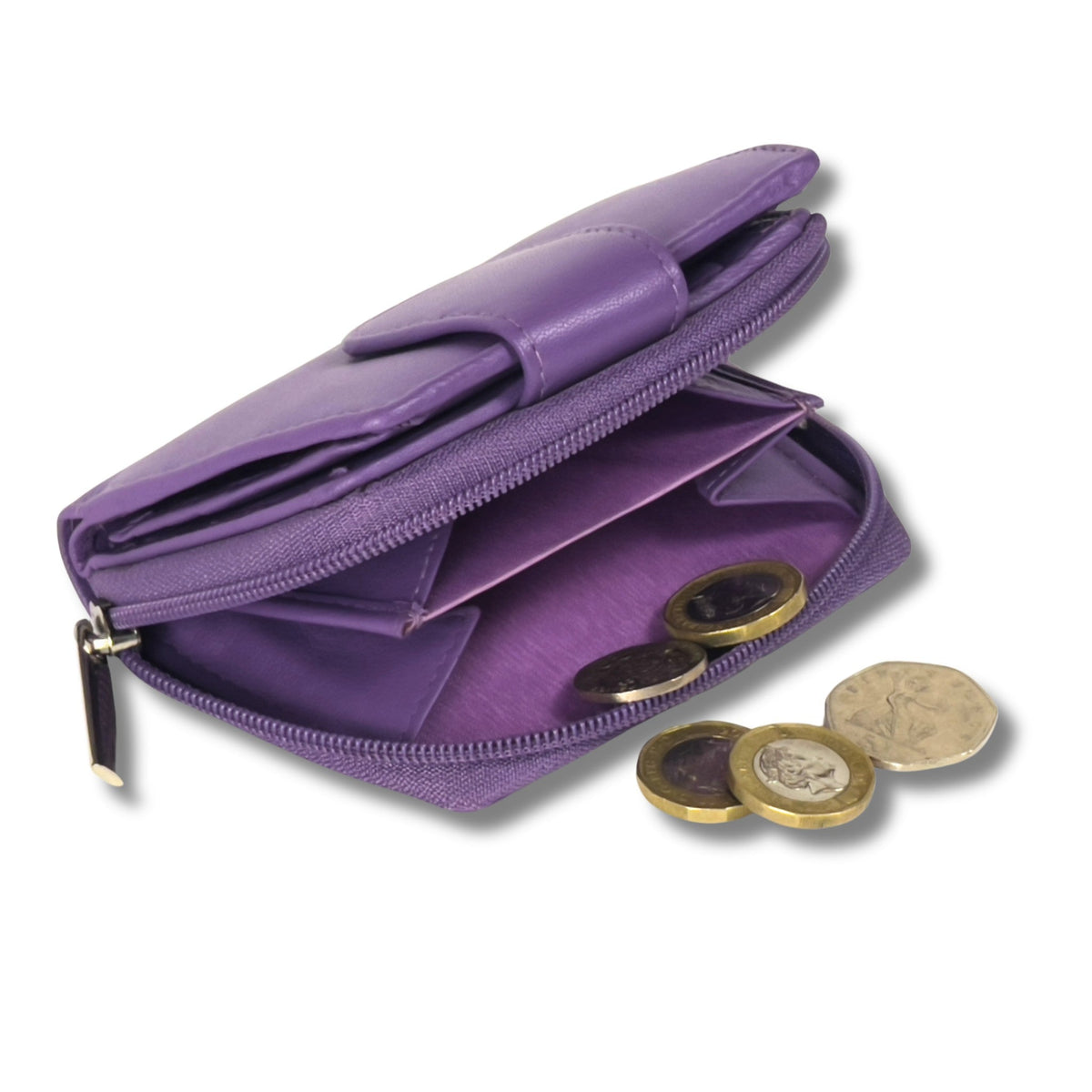 Soft real Nappa Leather RFID Ladies Purse