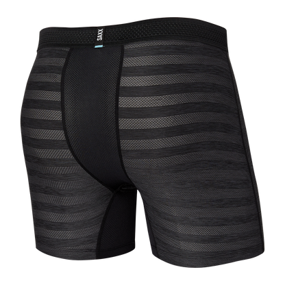 Men's SAXX Hot Shot Boxer Brief Design: Black Heather