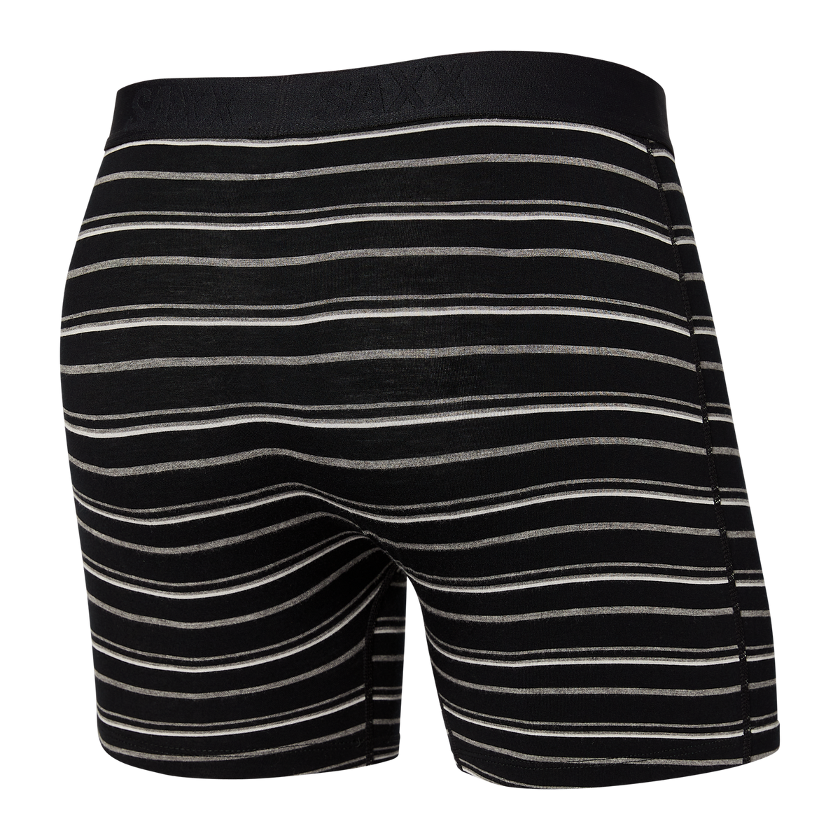 Men's SAXX Vibe Boxer Brief Pattern: Black Coast Stripe