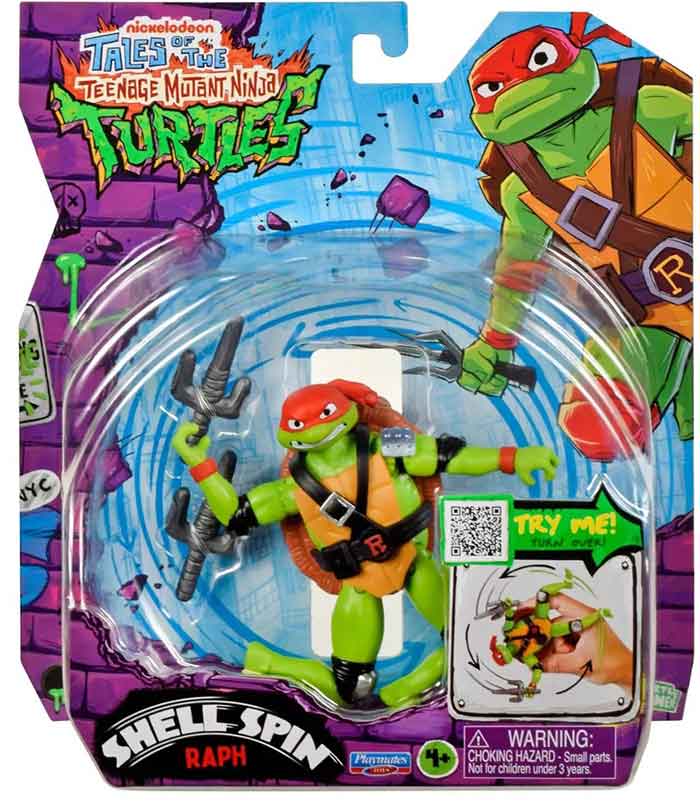 Teenage Mutant Ninja Turtles Shell Spin 5 Inch Action Figure - Raphael