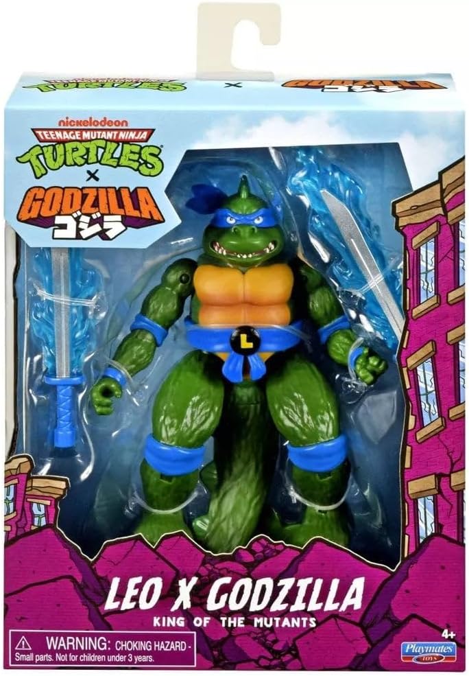 Teenage Mutant Ninja Turtles X Godzilla Godzilla 6 Inch Action Figure - Leo X Godzilla